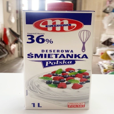 Вершки Mlekovita 36%  1 л — 1шт
