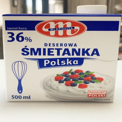 Вершки Mlekovita 36%, 500 мл — 1шт
