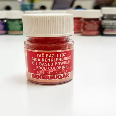 Жиророзчинний харчовий барвник Şeker Sugar (Туреччина)  колір червоний  7 гр