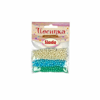 Цукрова посипка тріо 15 гр. 1шт
