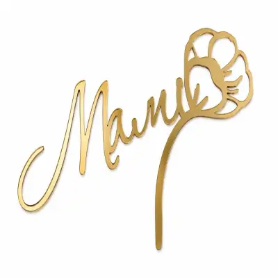 Золотий топер «Мамі» 1шт
