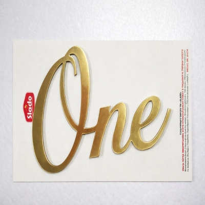 Золотий топер One 1шт