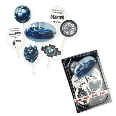 Кондитерська прикраса BMW Top. 1шт